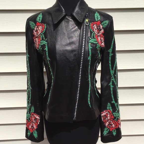 Kippy Jackets & Blazers - RARE Kippy Motorcycle custom biker leather jacket